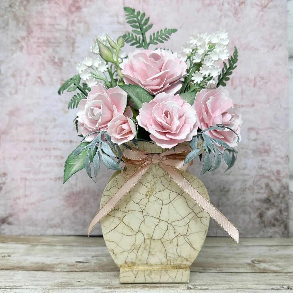 Create a Vintage Distressed Vase with Paper Flowers — Elizabeth